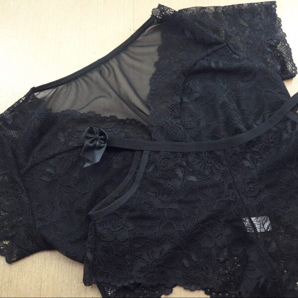 Conjunto Cropped Renda Jacquard - Image 6